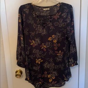 Maurices floral chiffon blouse